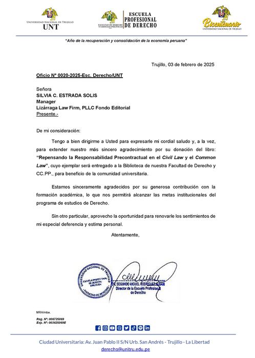Universidad Nacional de Trujillo — Dean’s Office